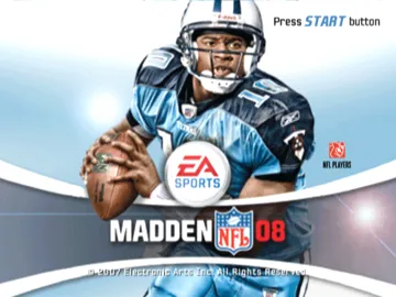 Madden NFL 08 screen shot title